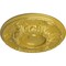 Ekena Millwork Granada Ceiling Medallion (Fits Canopies up to 7 1/8"), Hand-Painted Rich Gold, 19"OD x 1 1/2"P CM19GARGS - alternate 5